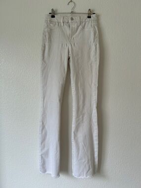 Joe's Jeans White High-Rise Boot Cut Jeans